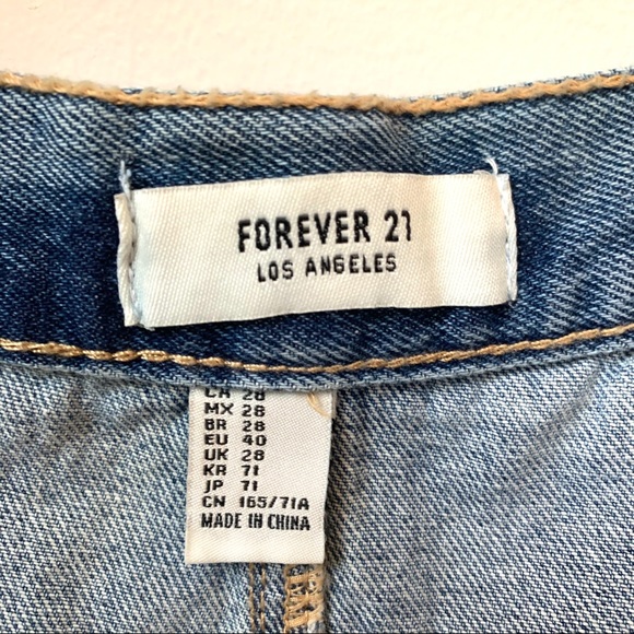 Forever 21 Mini Denim Skirt W 28 - Picture 3 of 4